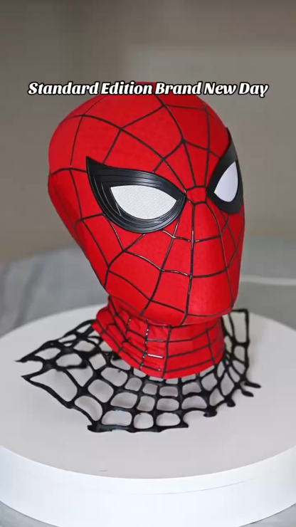 Brand New Day Spider-Man Full Head Shell Mask – 3D Mesh Magnetic Eyes