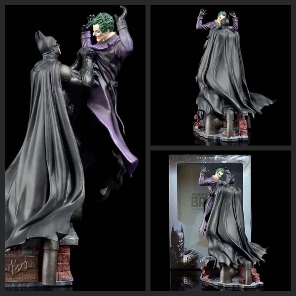 [NEW] Dark Hero Batman Vs Joker Figure – 30cm Statue Collectible Model, Handcrafted