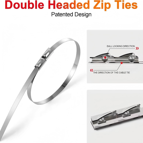 Double-Locked Stainless Cable Ties
