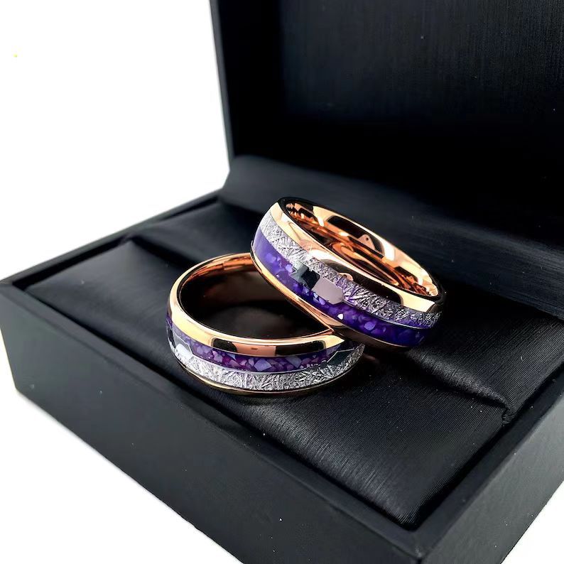 Rose Gold Handmade Stainless Steel Ring For Men