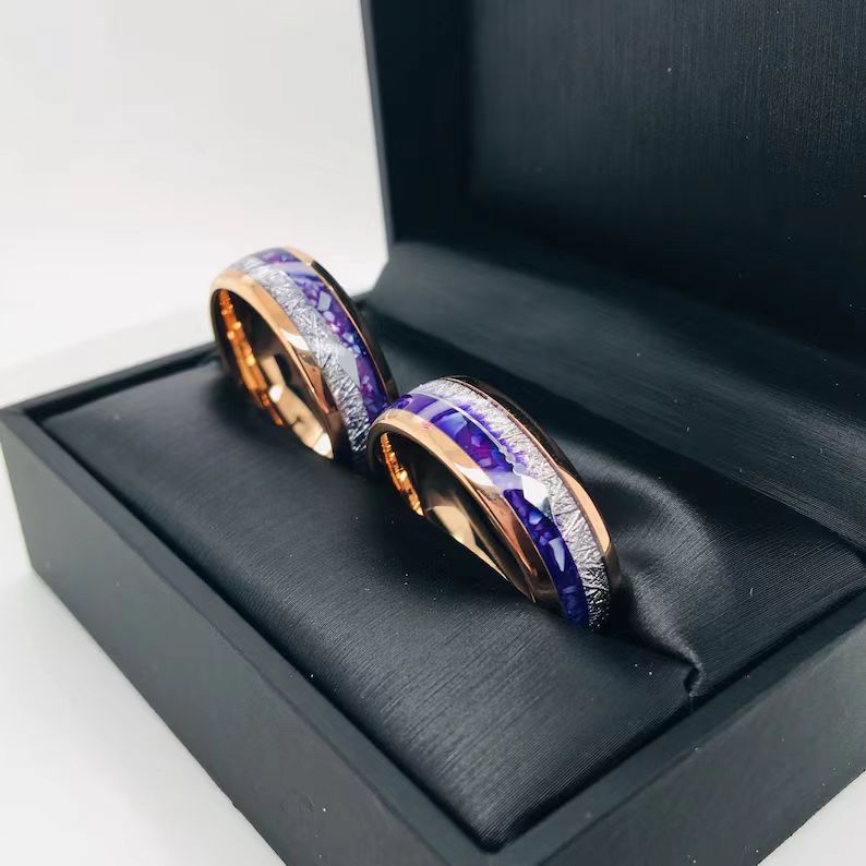Rose Gold Handmade Stainless Steel Ring For Men