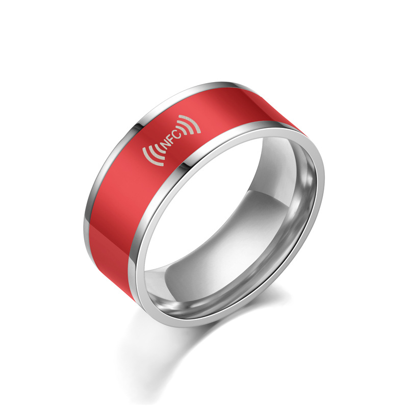 Handmade Stainless Steel Smart NFC Men's Ring