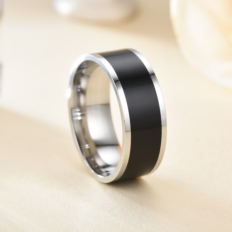 Handmade Stainless Steel Smart NFC Men's Ring