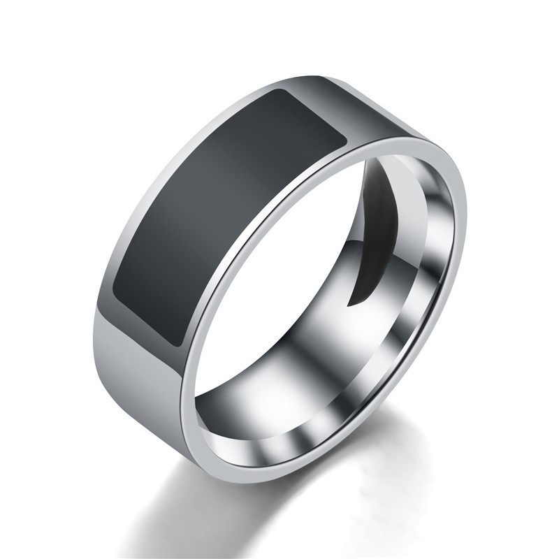 Handmade Stainless Steel Smart NFC Men's Ring