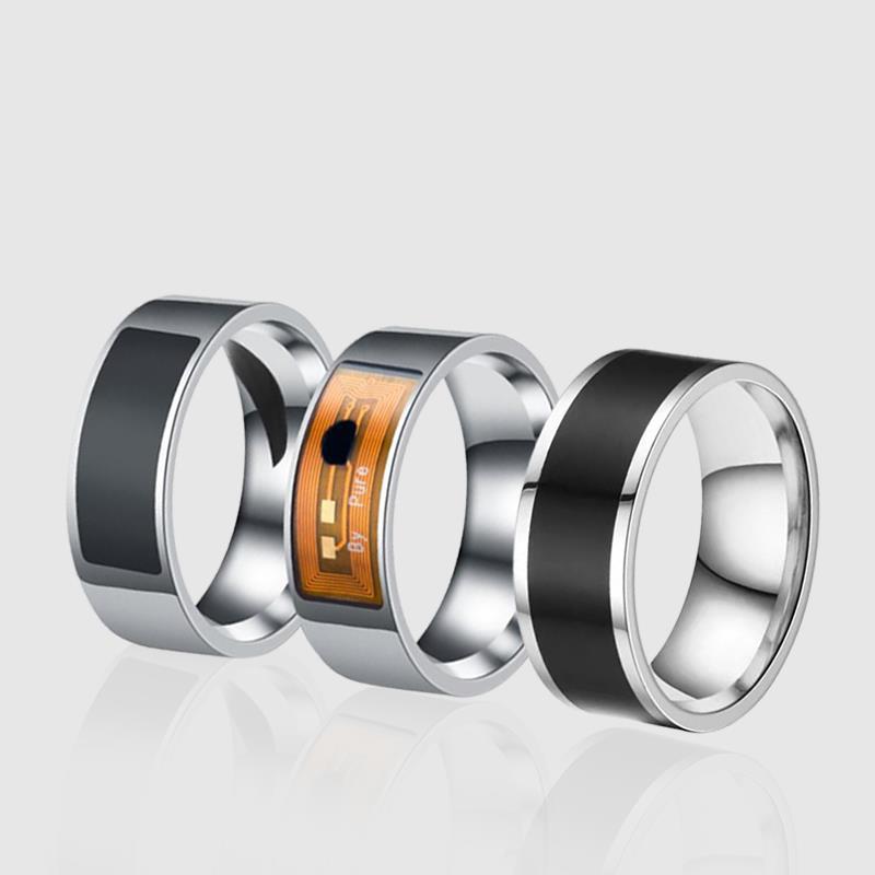 2025 New Sttyle Handmade Stainless Steel Smart NFC Men's Ring