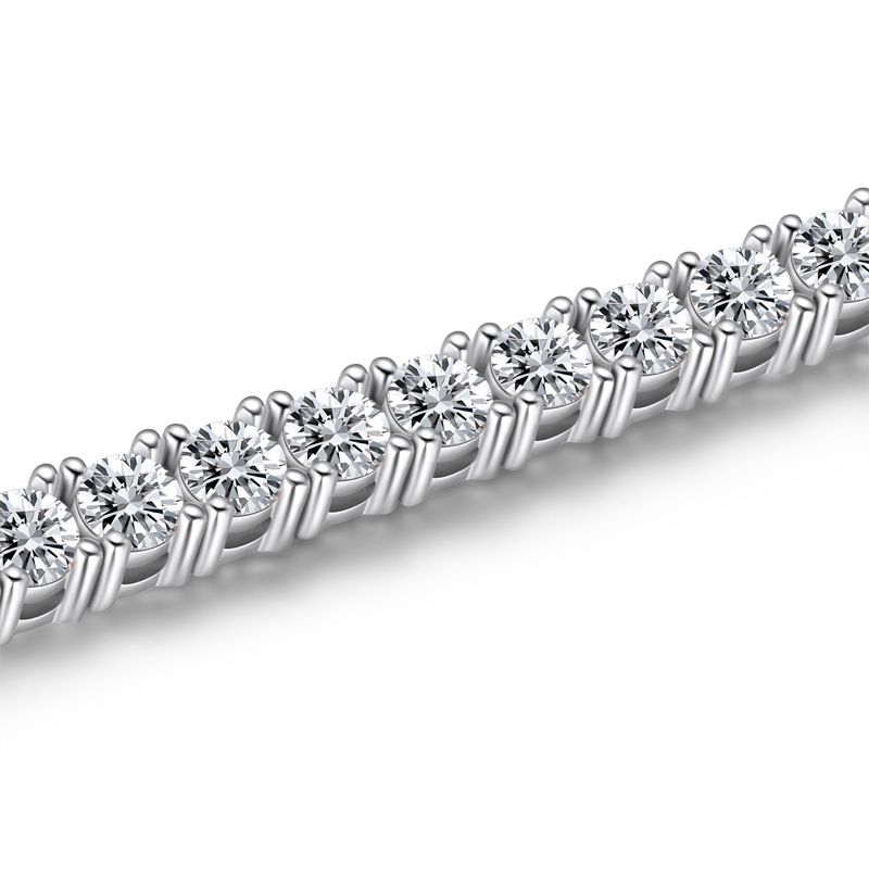 Sterling Silver Classic Round Cut Tennis Bracelet