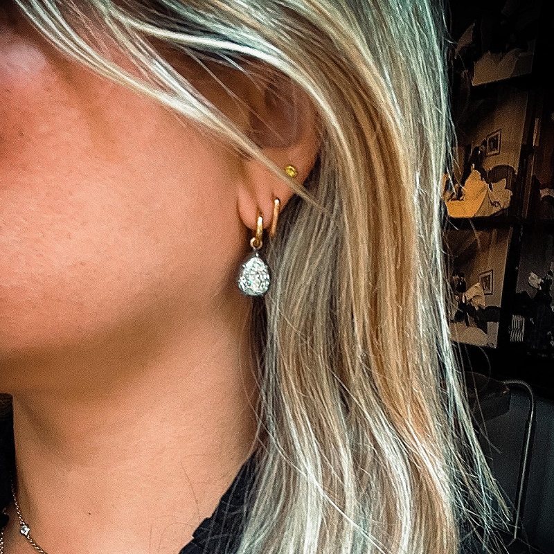 6.01ct Pear Shape Diamond Drop Earrings