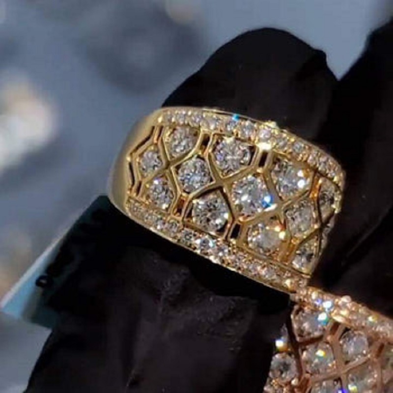 4.5 CT Handmade White Sapphire Round Cut Eternity Band Ring