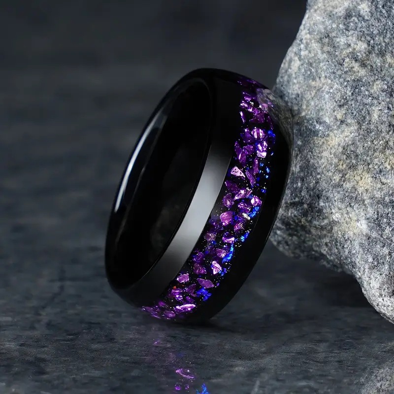 2025 Hot Sale Handmade Black Stainless Steel Ring