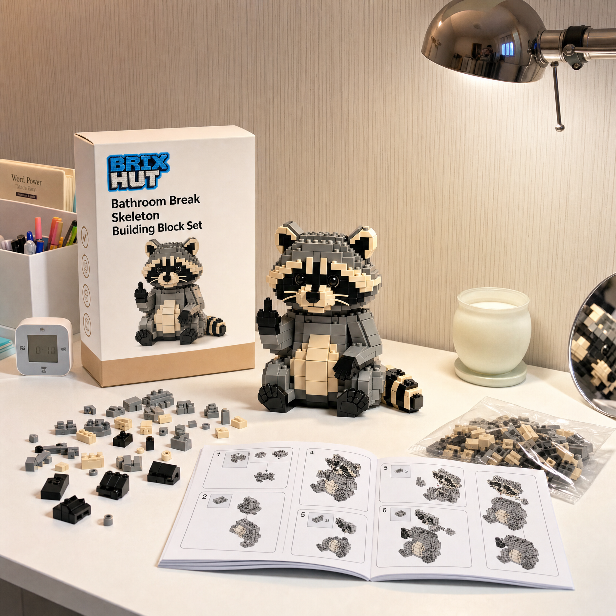 Attitude Raccoon Building Set
