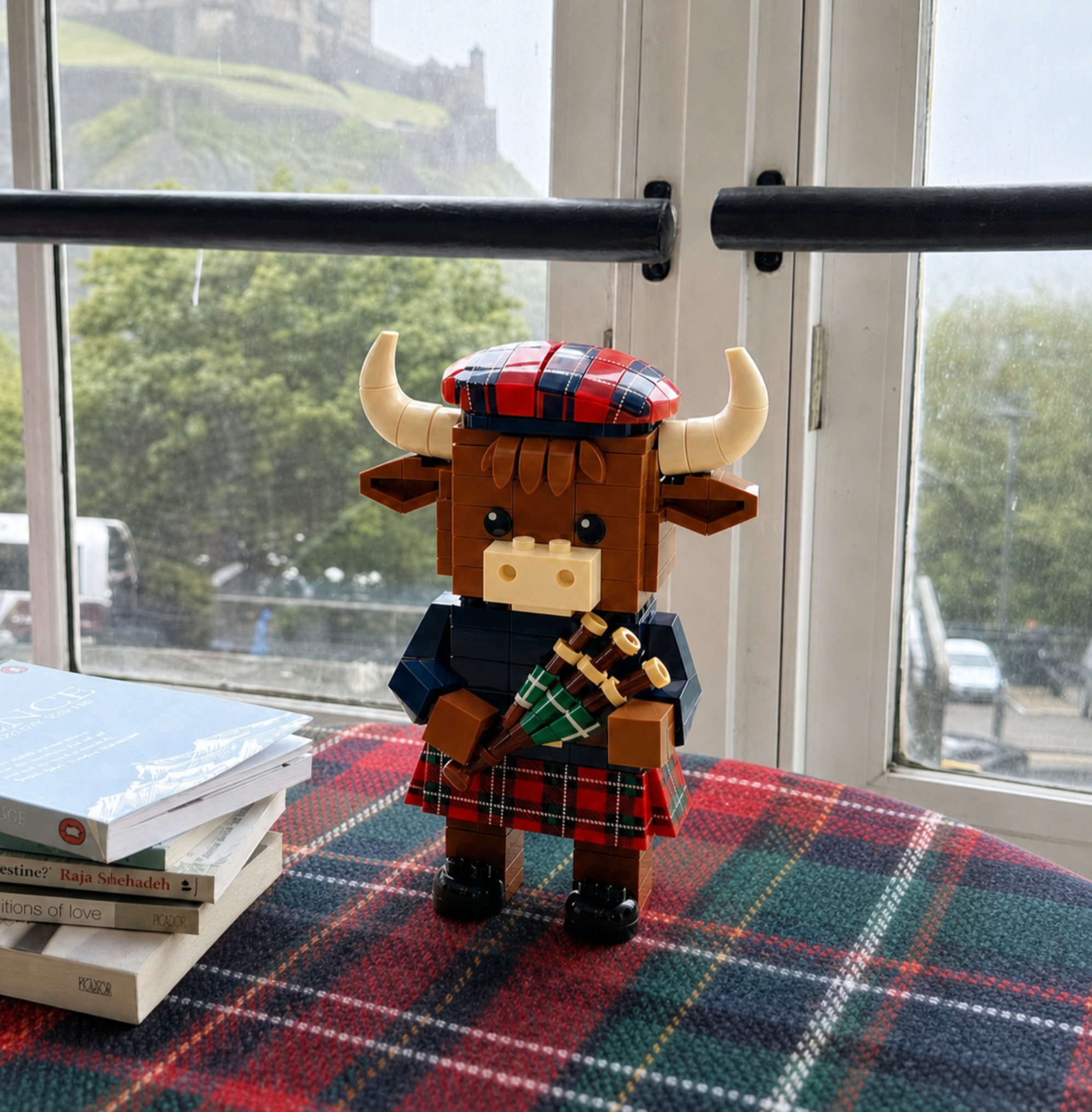 2026 Limited Edition--Scottish Highland Cow Bagpiper Brick Set
