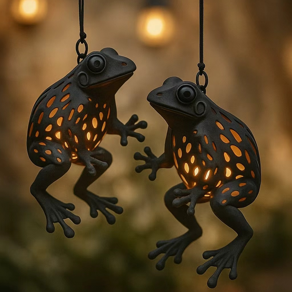 🐸Handmade Frog Hanging Lantern