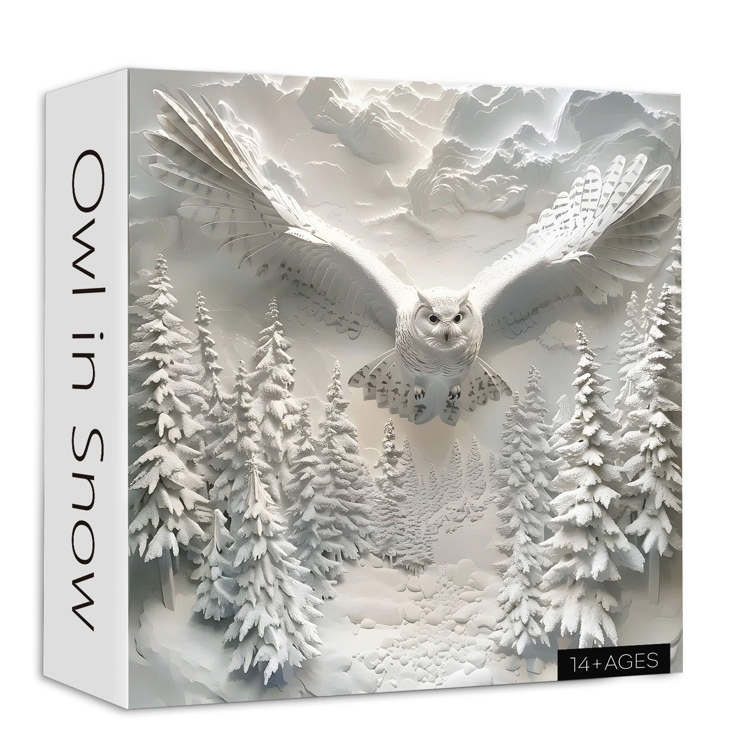 Owl In Snow Jigsaw Puzzle 1000 Pieces