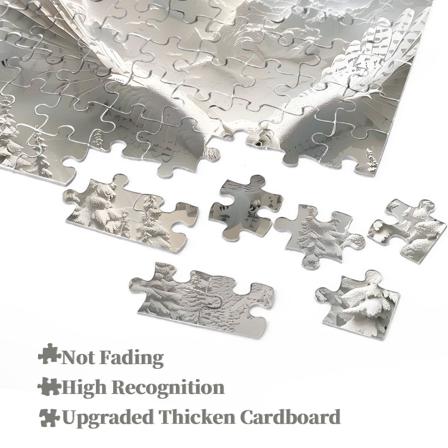 Owl In Snow Jigsaw Puzzle 1000 Pieces