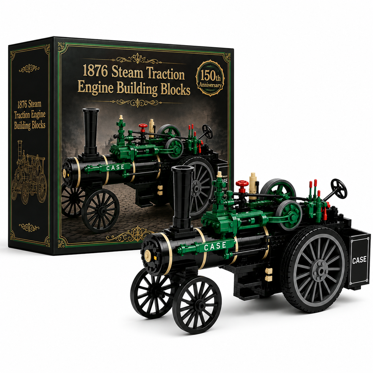 ⚙️ 150th Anniversary 1876 Steam Traction Engine Building Blocks