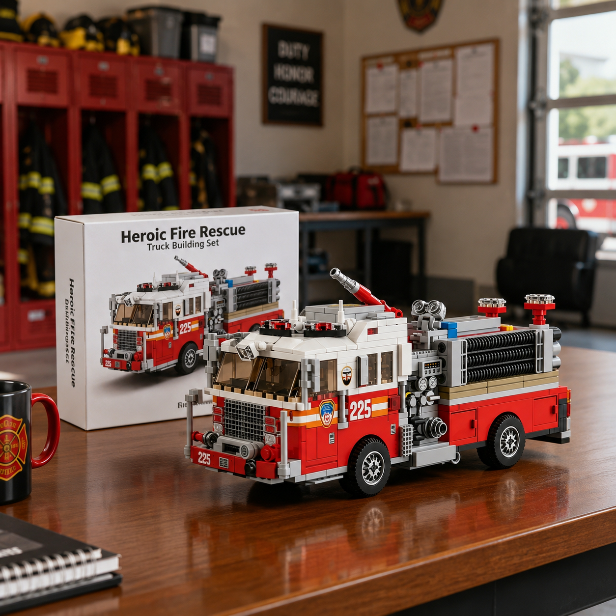 🚨Heroic Fire Rescue Truck Building Set 🚒