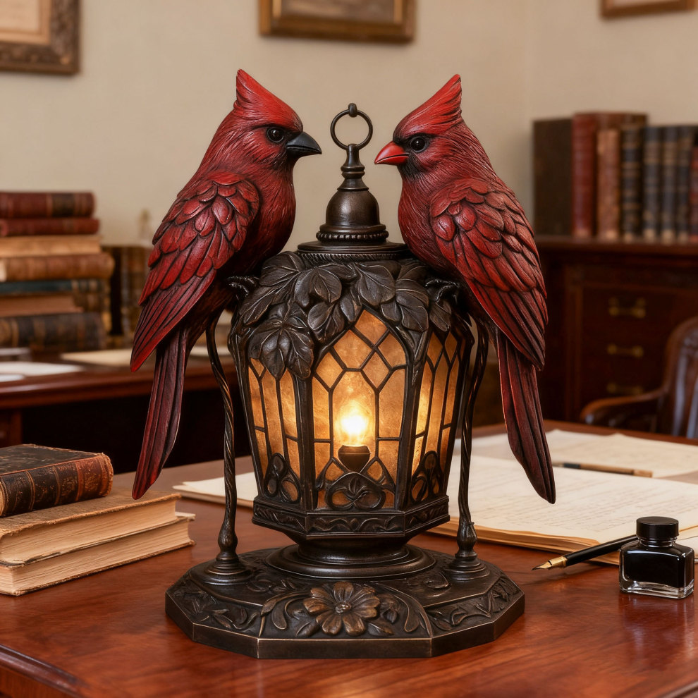 Cardinal Bird Lantern