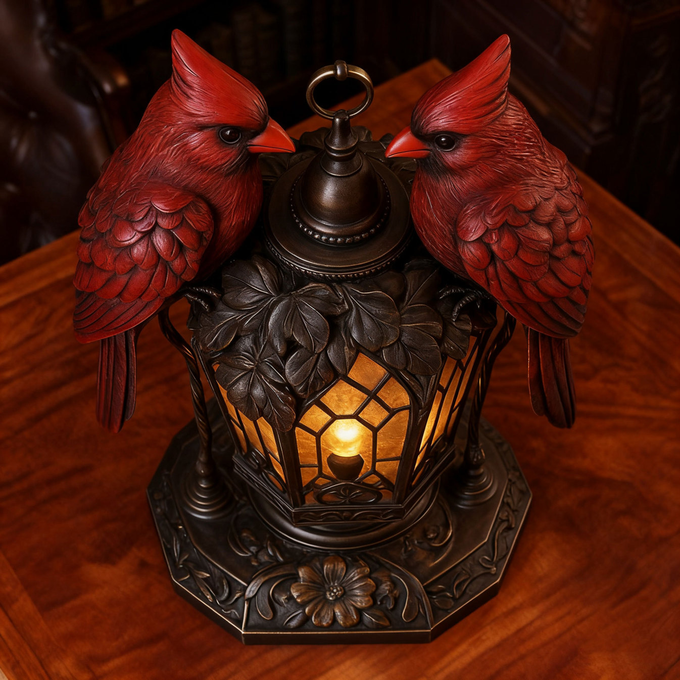 Cardinal Bird Lantern