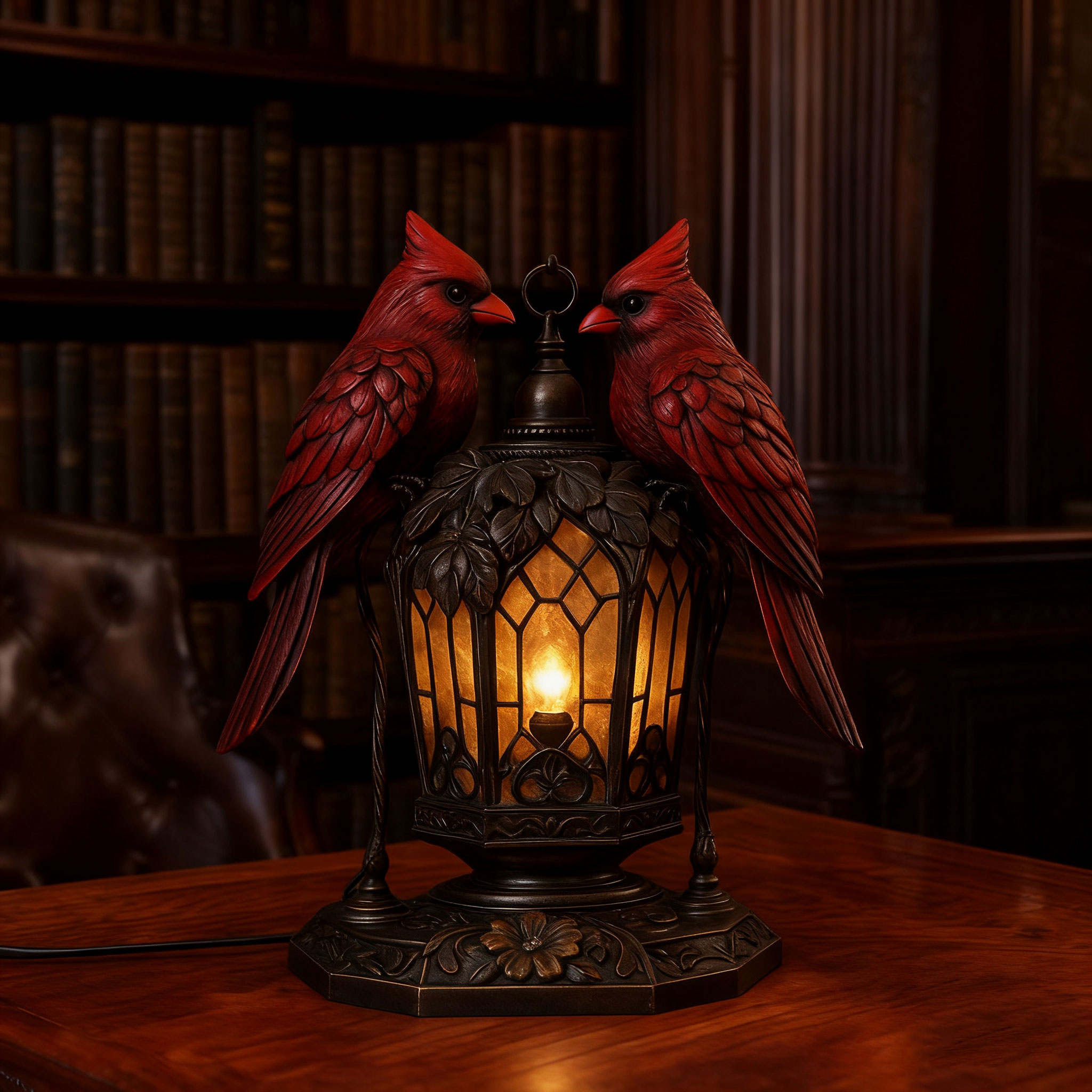 Cardinal Bird Lantern