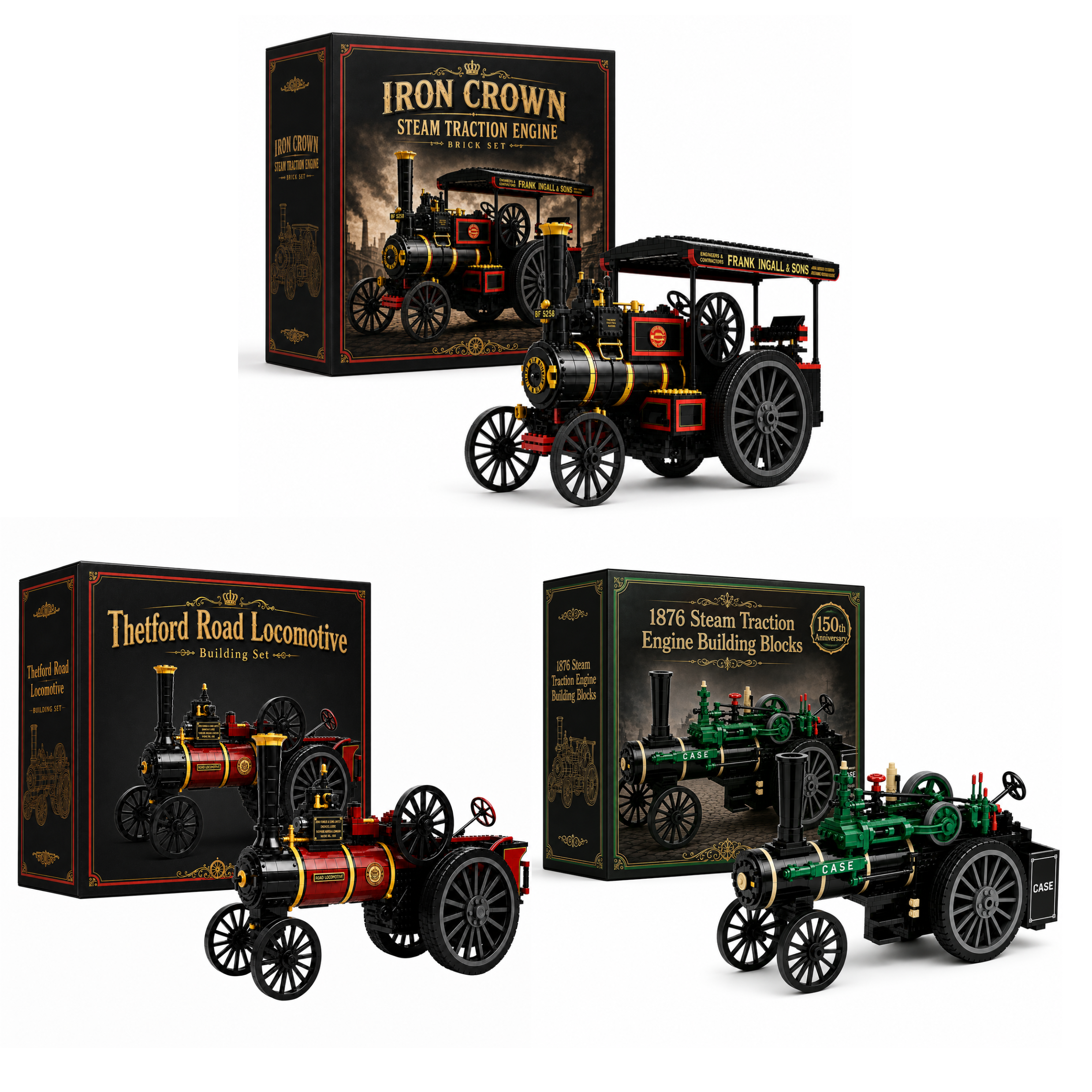 Steam Heritage Collection — Vintage Steam Engine Building Sets