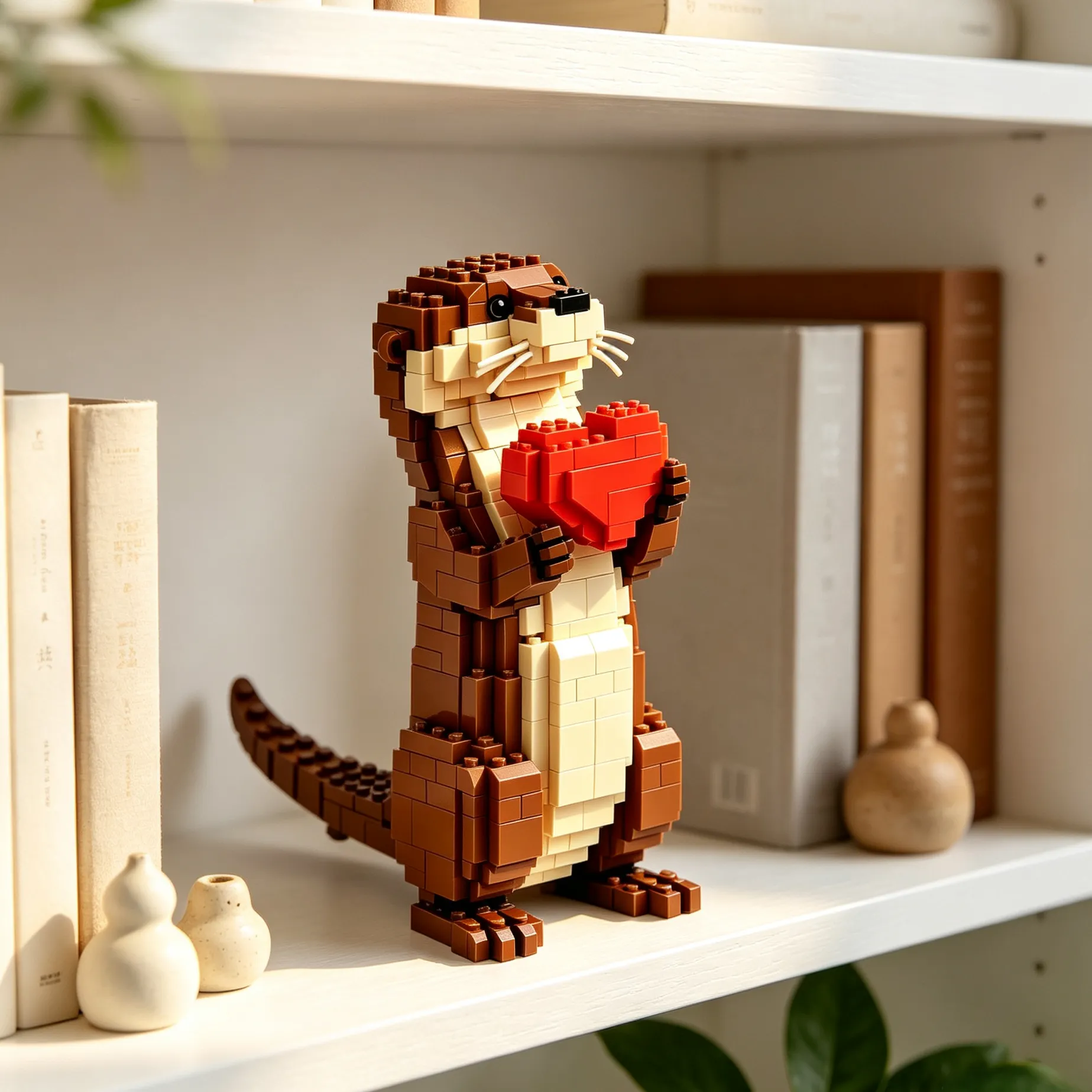 Love-Struck Otter Building Block Set