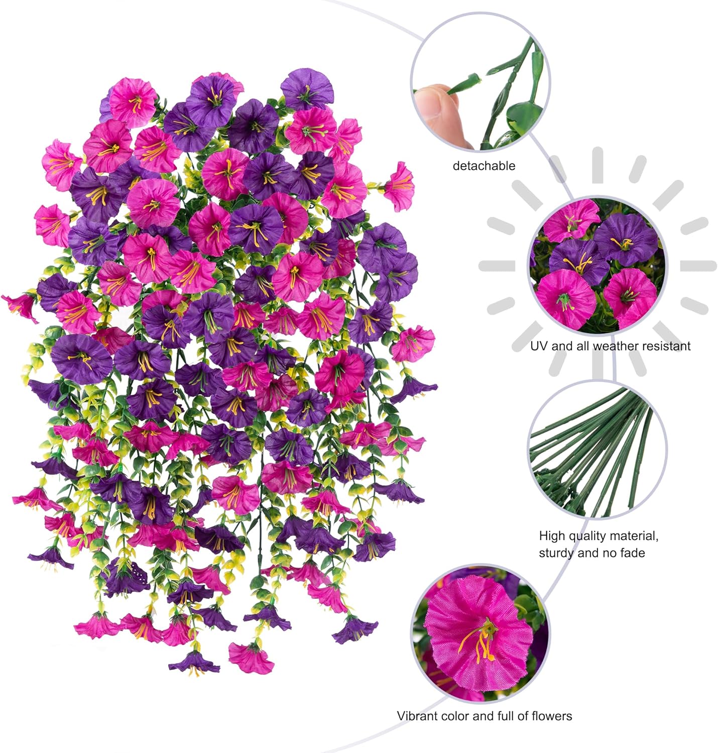 🔥✨Perfect home garden decoration – 🌺hanging morning glory