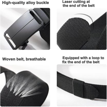Stretch-Fit Tactical Belt – Ultra-Light Ratchet Web Belt for Outdoor, Work & EDC