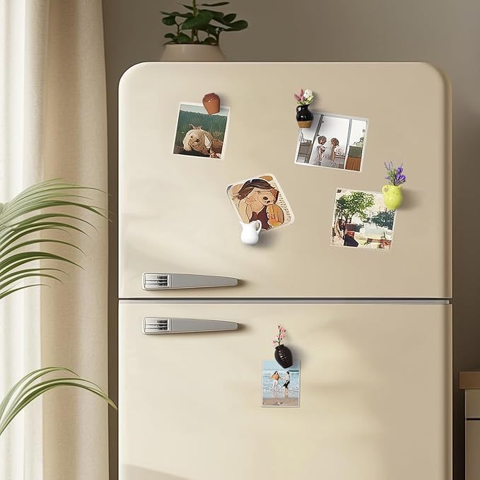 🌸Cute Plant Ceramic Vase Fridge Magnets