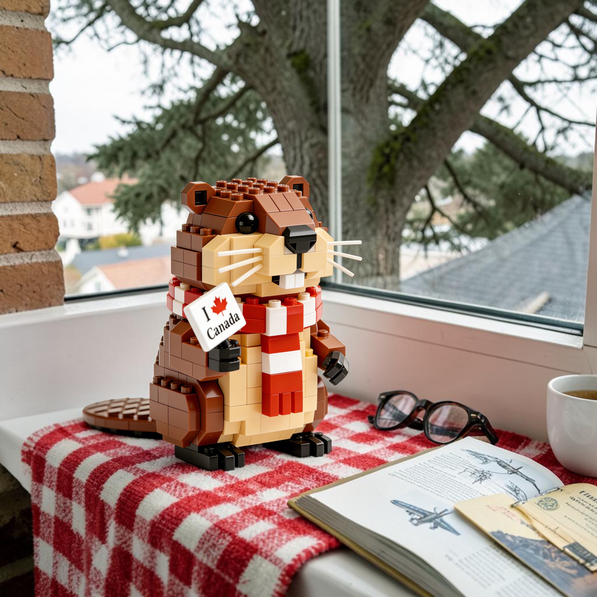 🦫🍁Canadian Maple Beaver Building Blocks Set