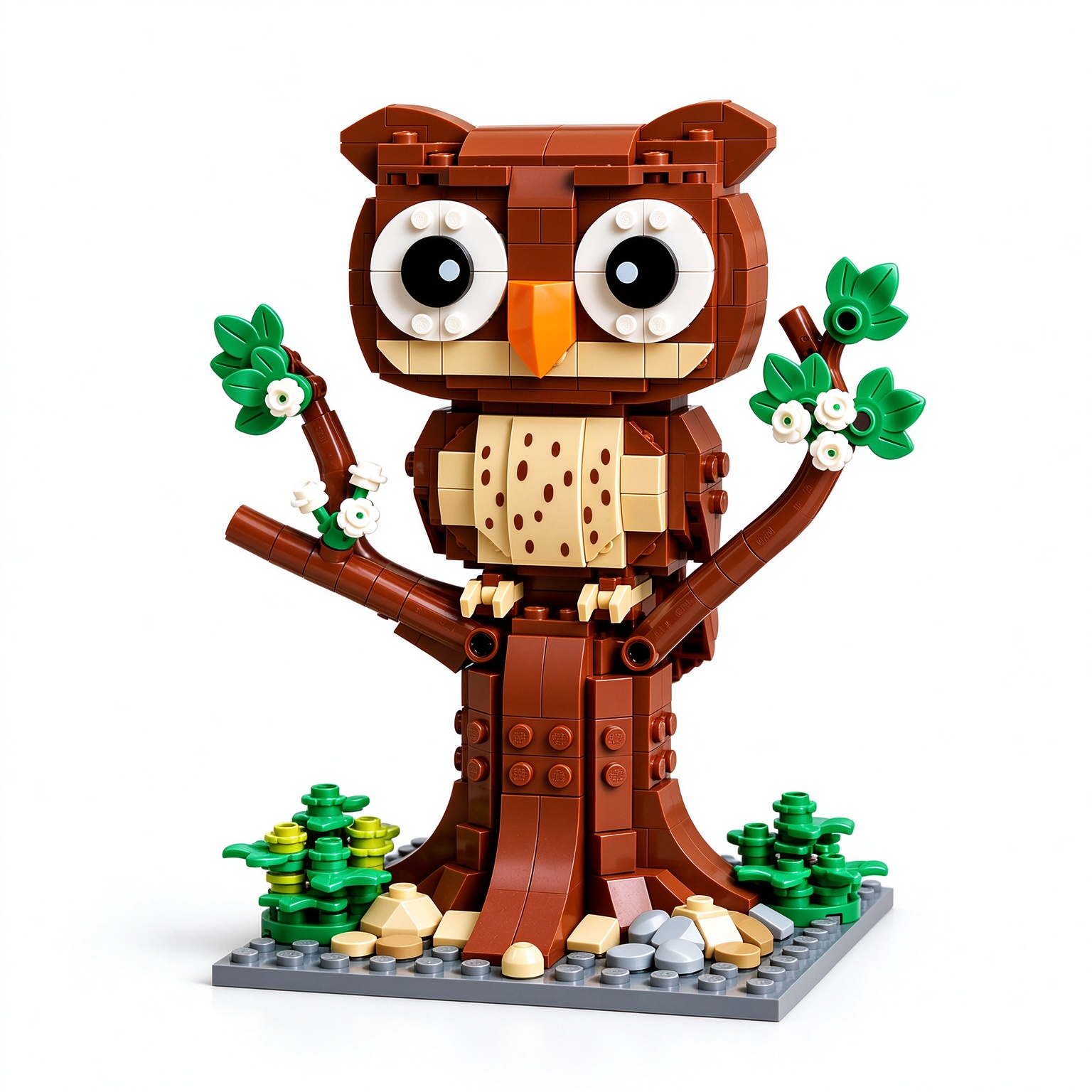 Woodland Owl Building Block Set 🦉🌿