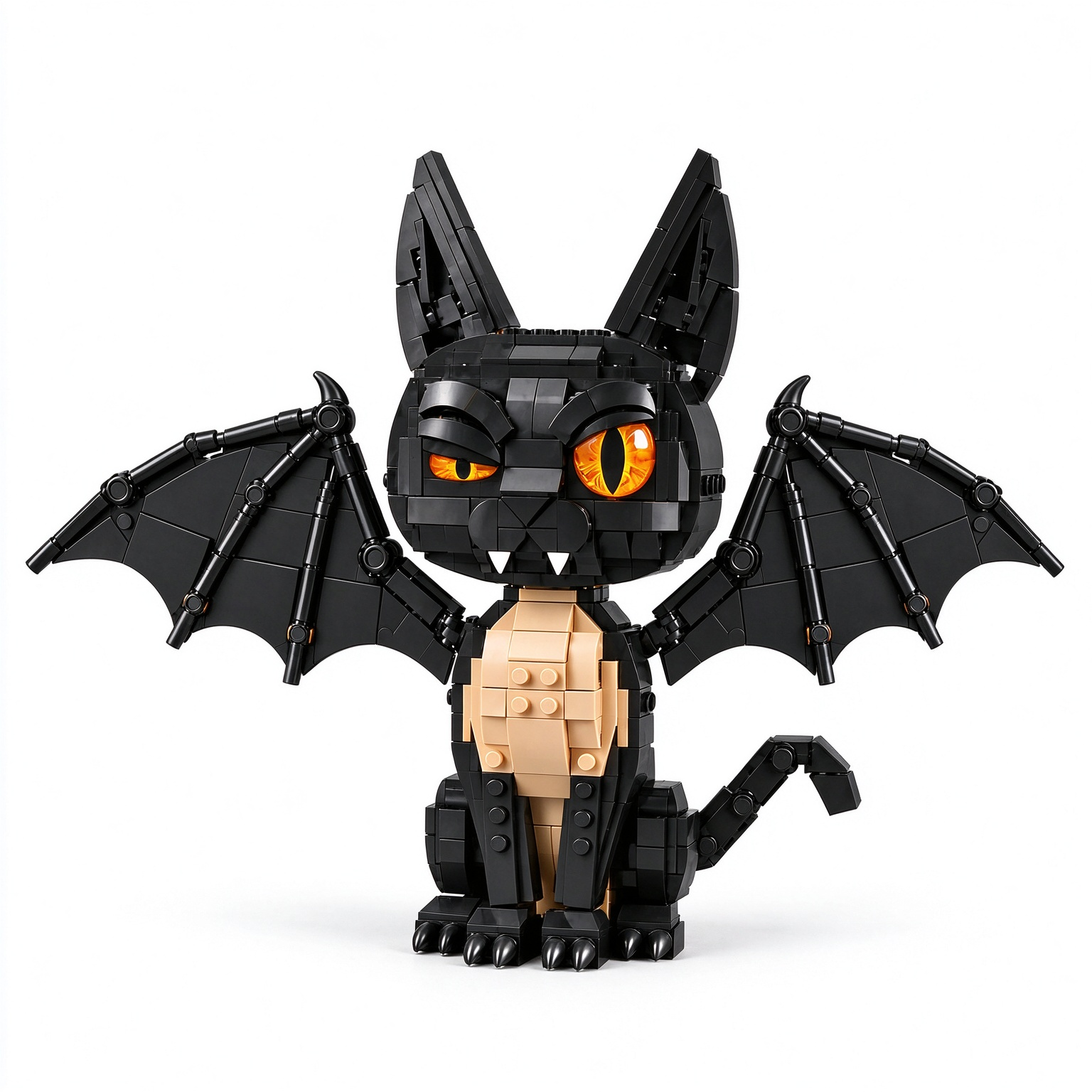 Midnight Vampire Cat Building Block Set 🐈‍⬛🦇