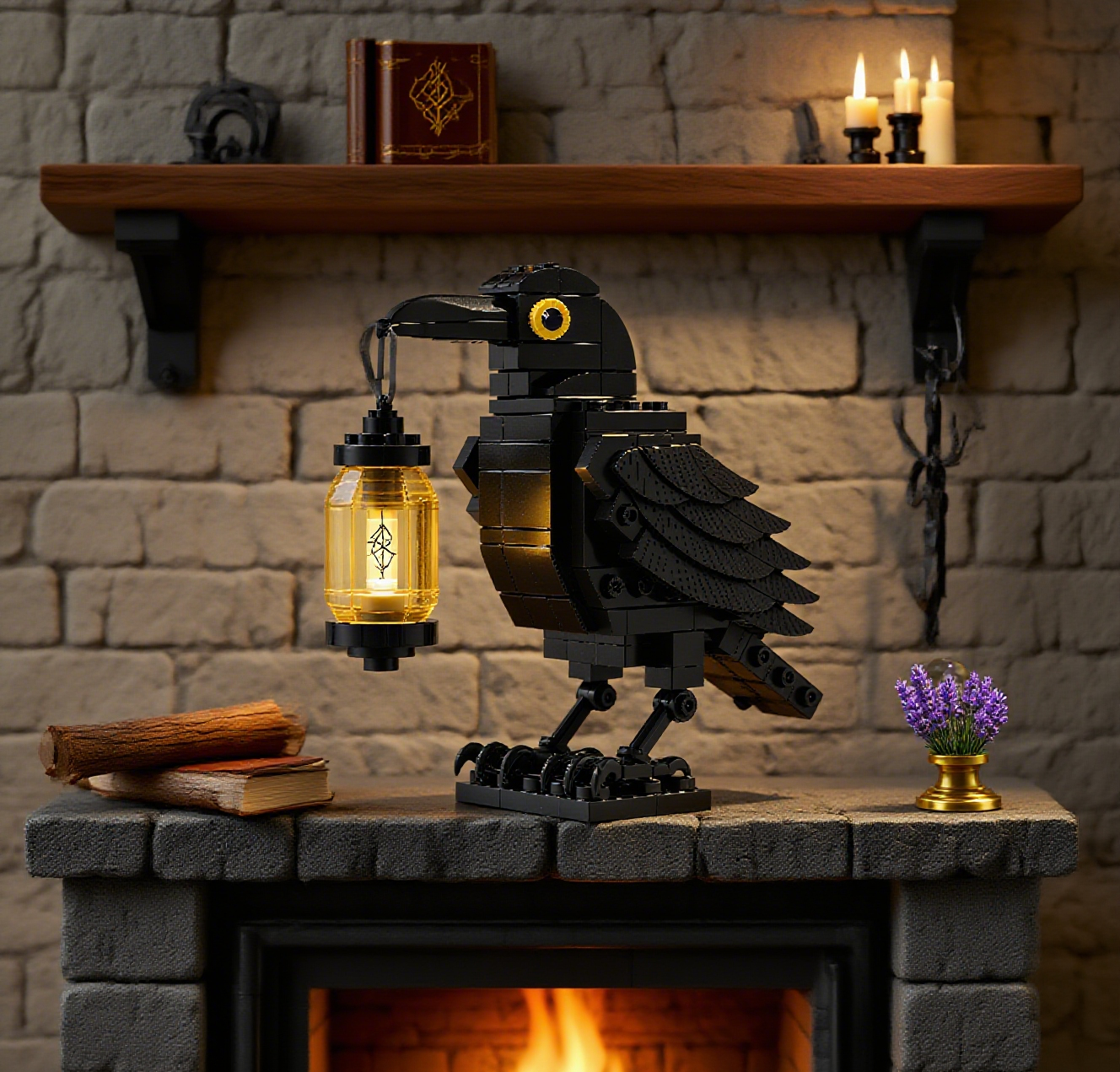 🔥2026 Halloween Presale🔥 Raven Brick Set🐦‍⬛ - Limited Spooky Decor