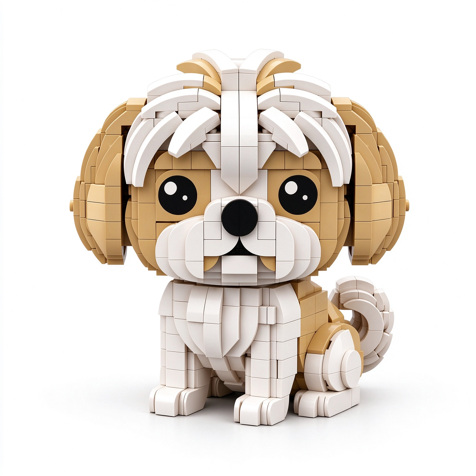 Fluffy Shih Tzu Building Block Set 🐶✨