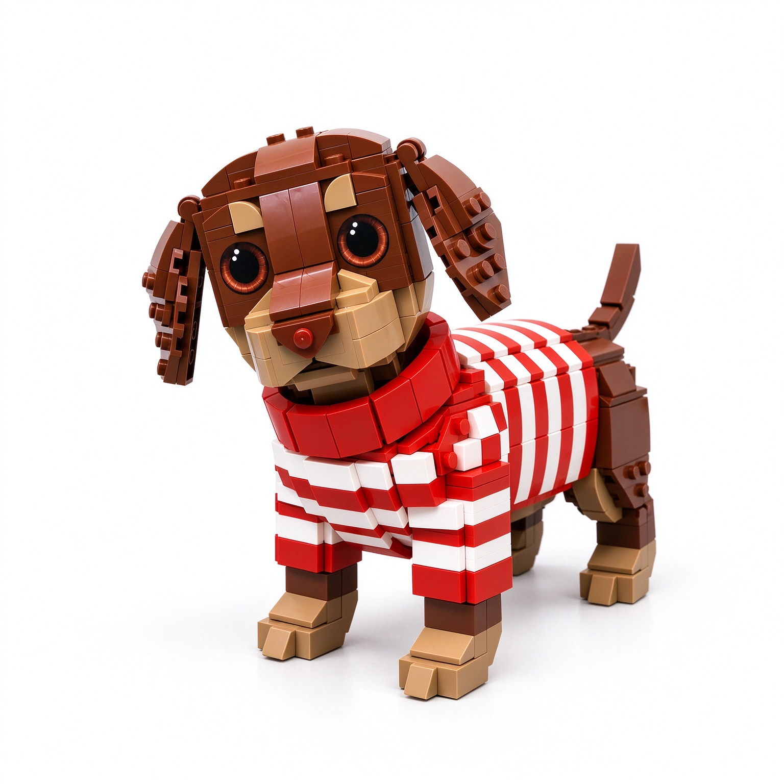 Cozy Sweater Dachshund Building Block Set ❤️