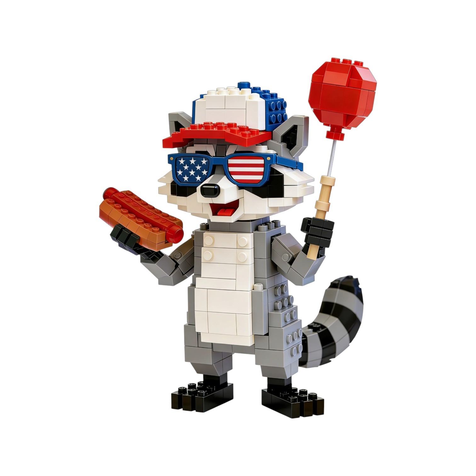 🦝American Vintage Raccoon Building Block set