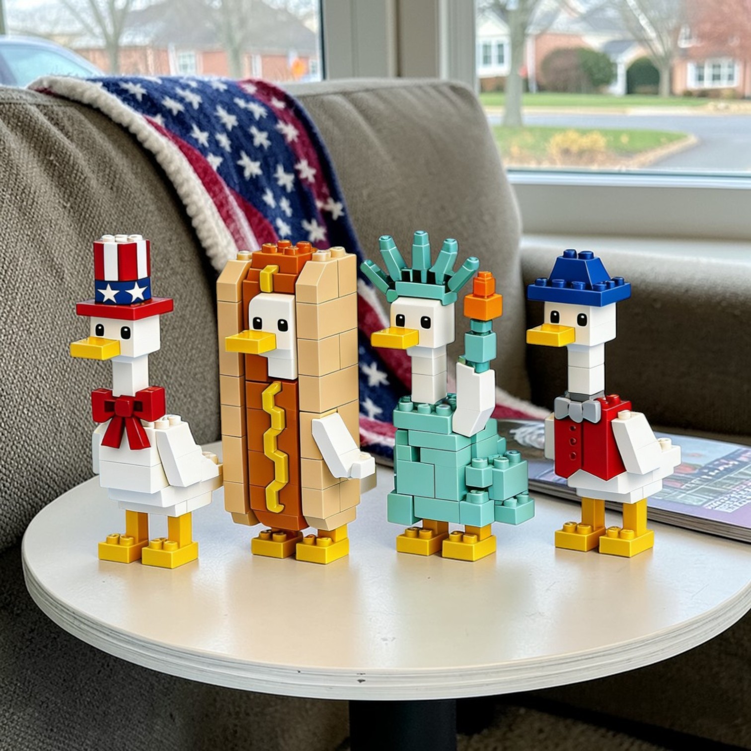 🦆AmeriDuck Building Block Set of 4