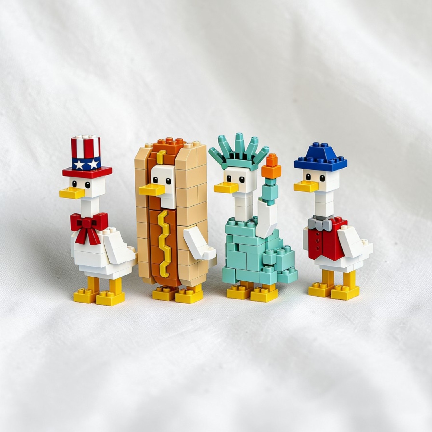 🦆AmeriDuck Building Block Set of 4
