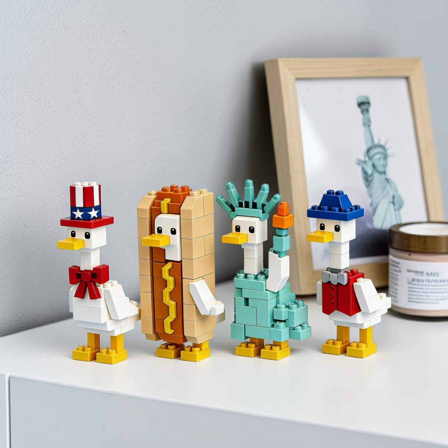 🪿AmeriDuck Building Block Set of 4