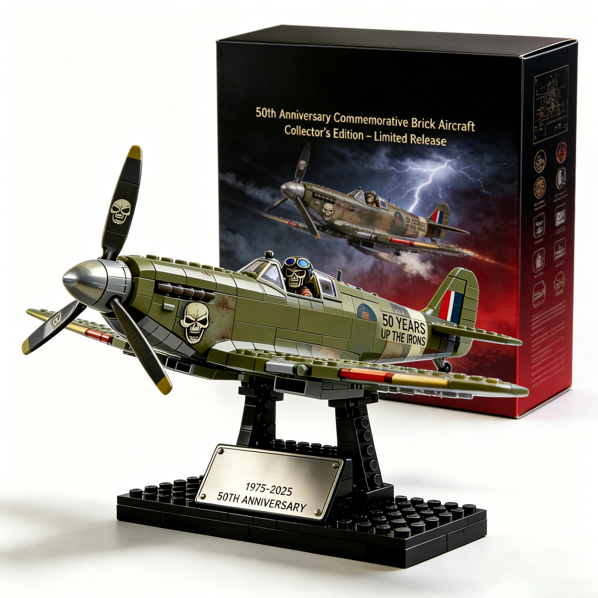 Heavy Metal 50th Anniversary Limited Edition Fighter Aircraft Brick Set✈️🔥