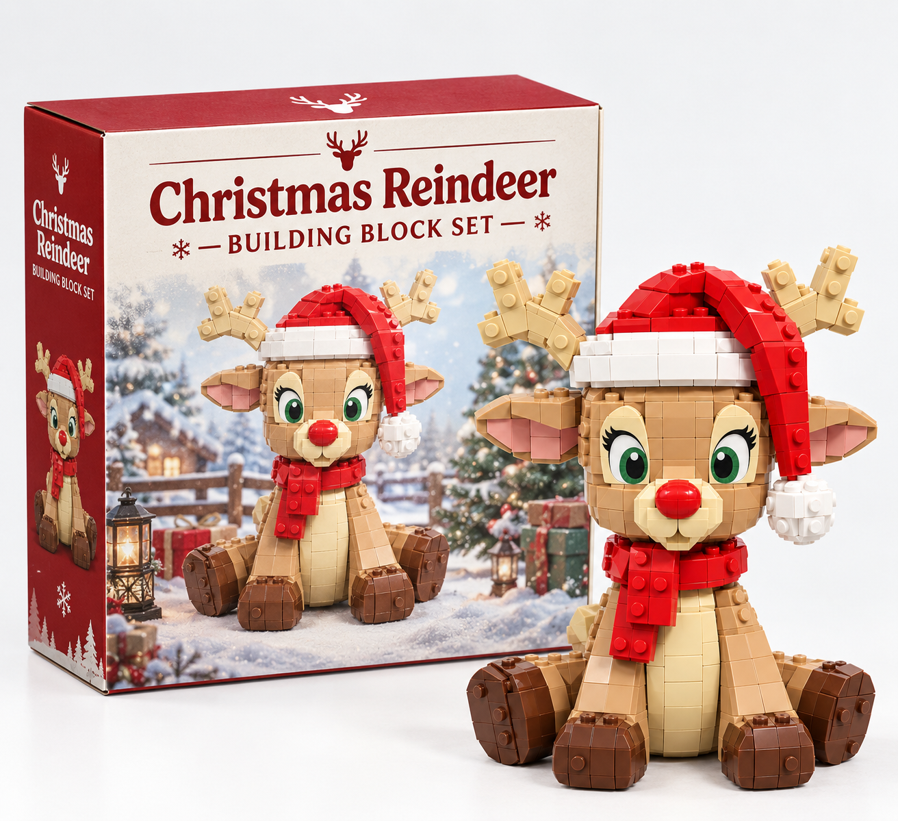 Christmas Reindeer Building Block Set 🦌🎅