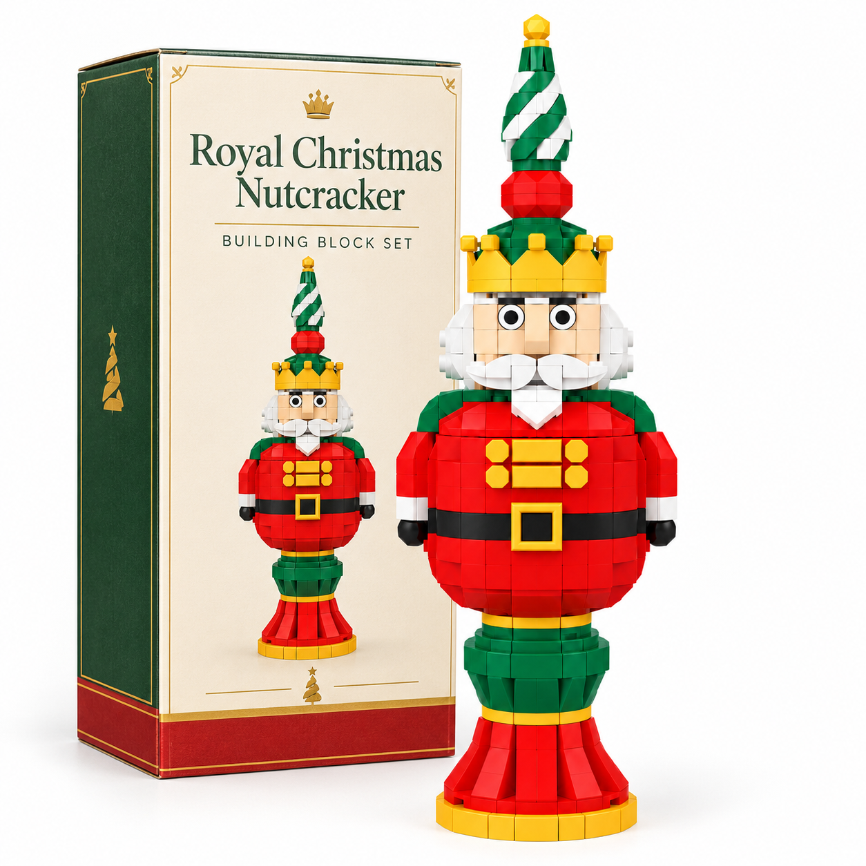 Royal Christmas Nutcracker Building Block Set 👑🎄