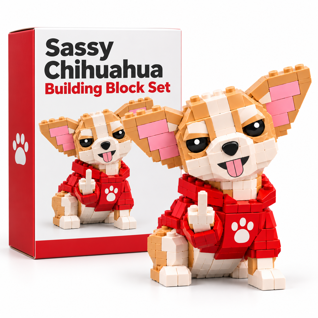 Sassy Chihuahua Building Block Set 🐶