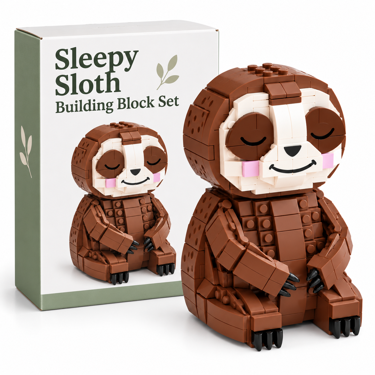 Sleepy Sloth Building Block Set 🦥💤