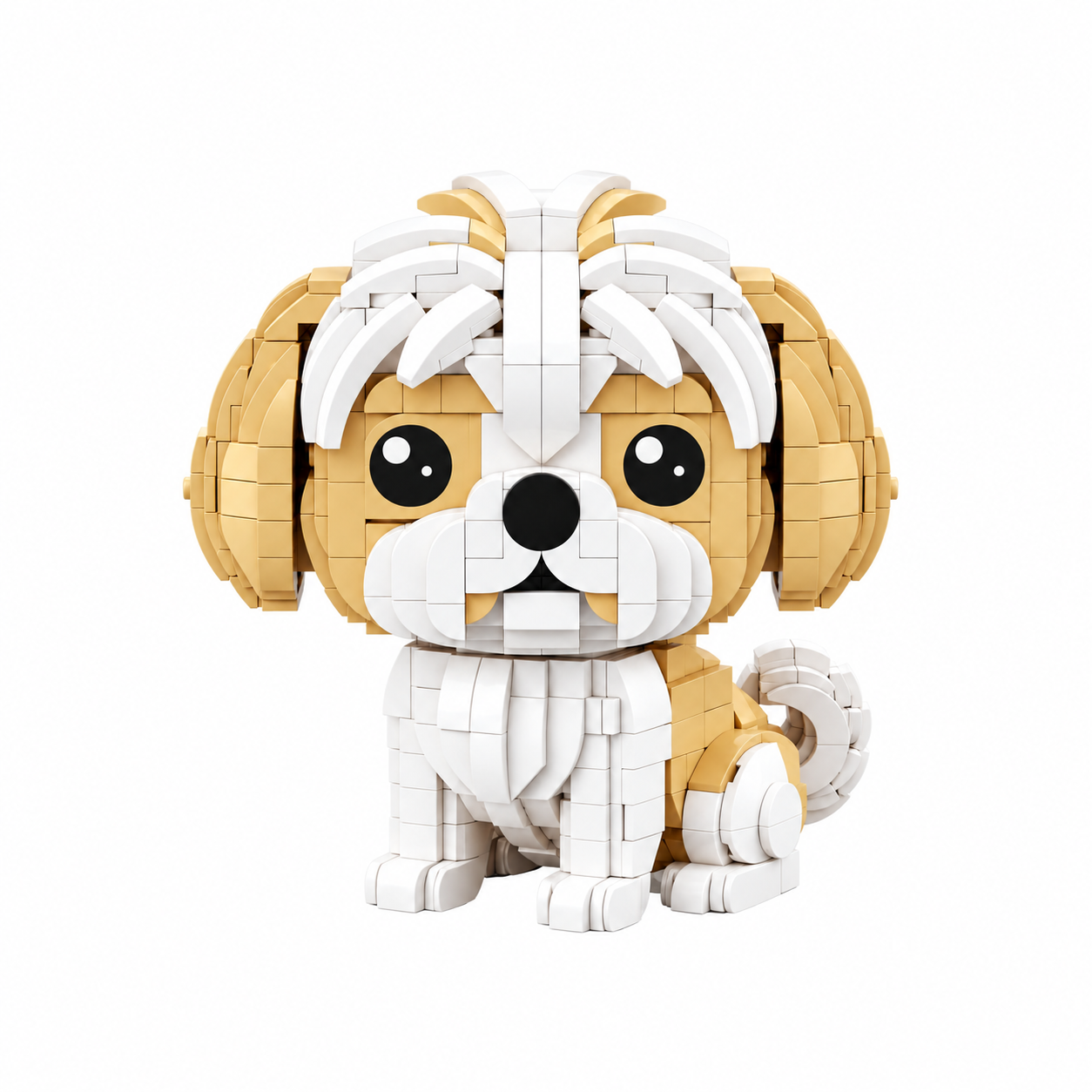 Fluffy Shih Tzu Building Block Set 🐶✨
