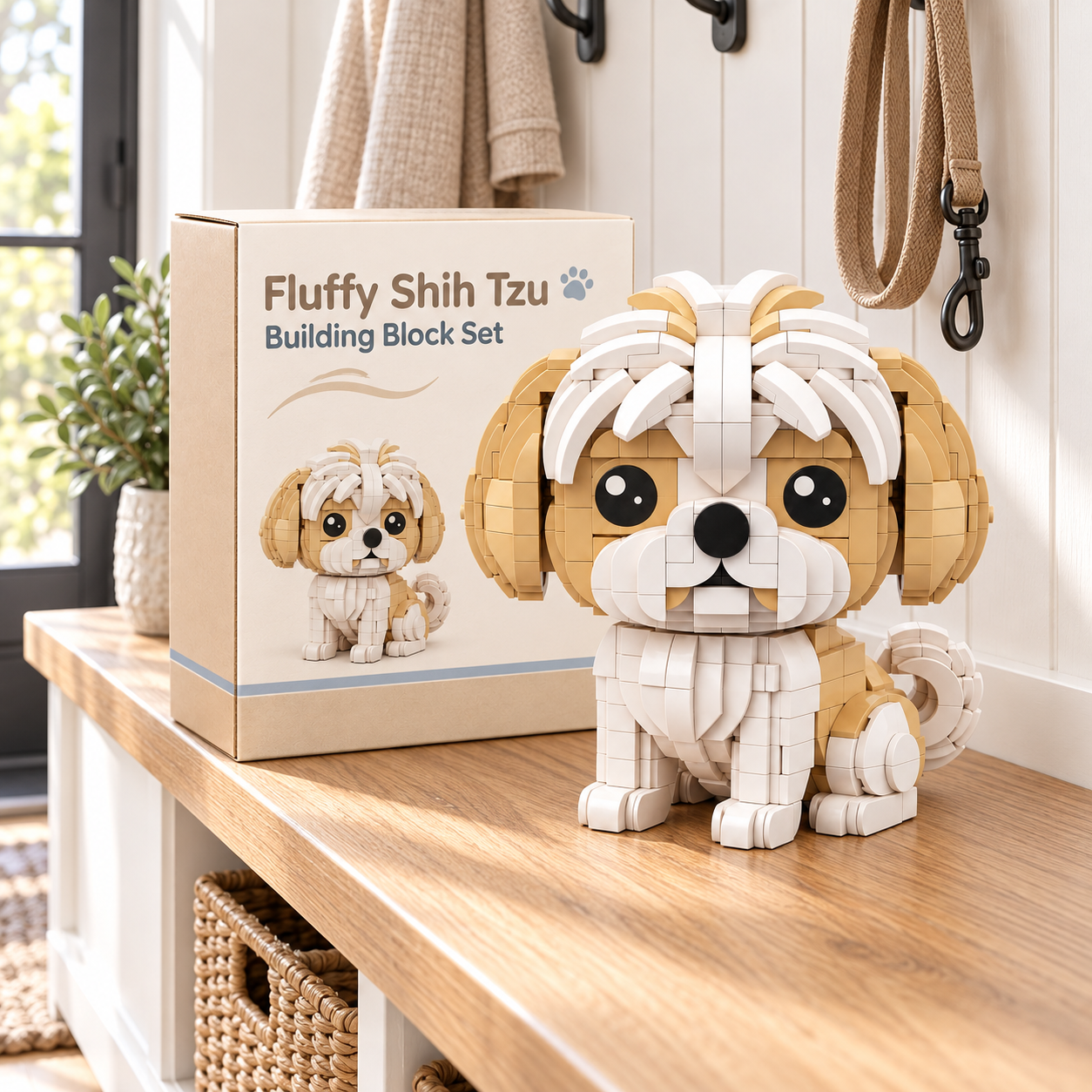 Fluffy Shih Tzu Building Block Set 🐶✨