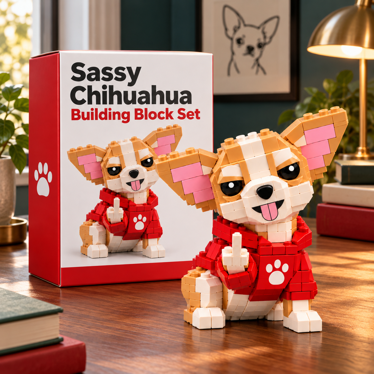 Sassy Chihuahua Building Block Set 🐶