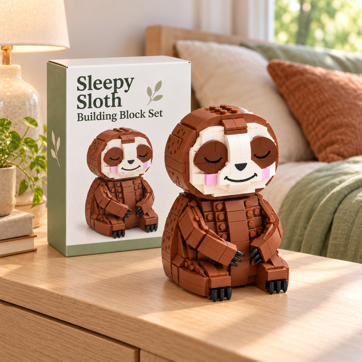 Sleepy Sloth Building Block Set 🦥💤