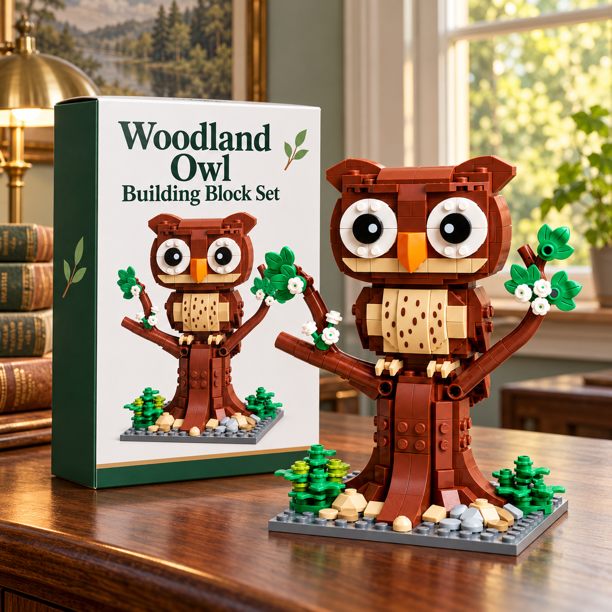 Woodland Owl Building Block Set 🦉🌿
