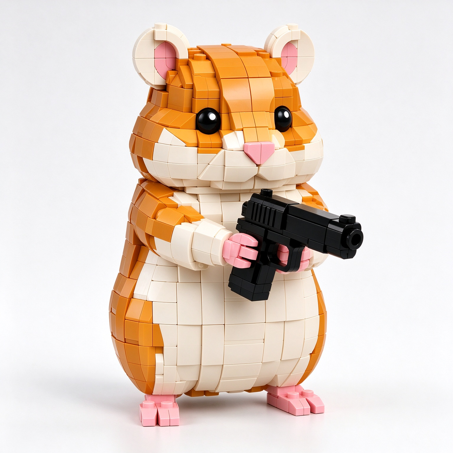 Vigilant Defender Hamster Building Block Set🔫🐹