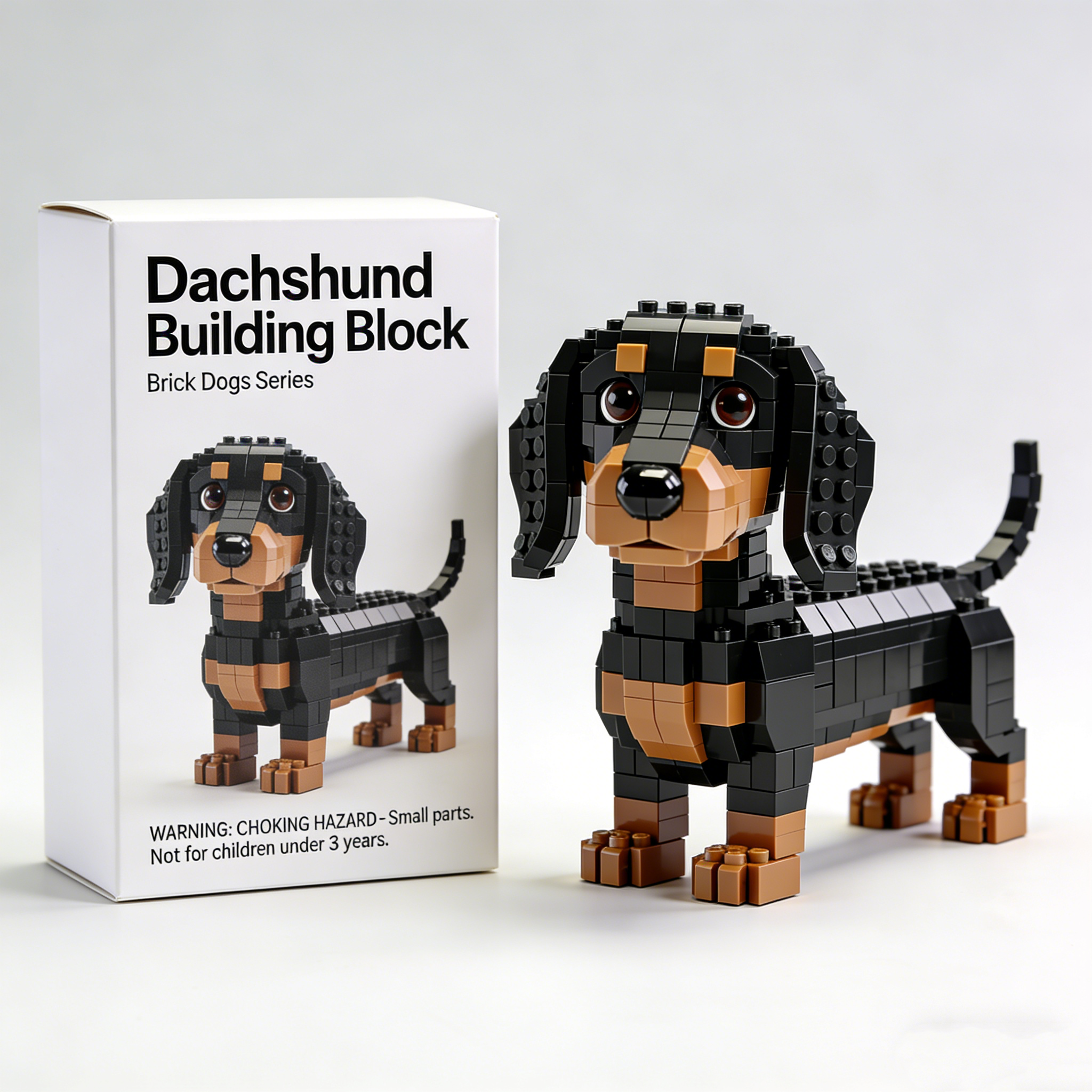 Brick Dogs—Dachshund Building Block